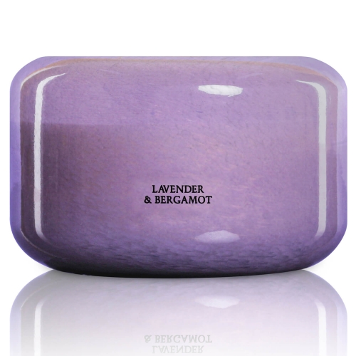 Lavender & Bergamot | Handmade Mouth-Blown Glass Large Jar Candle