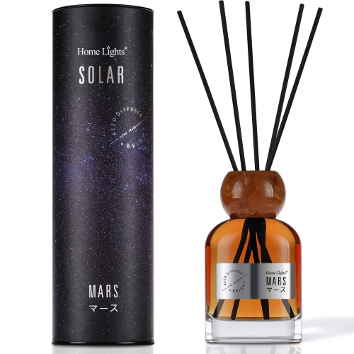 Cedarwood & Oud Fragrance Diffuser |150ml / 5.12 fl.oz - Mars | HomeLights Reed Diffuser for Home
