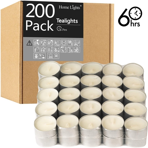 6-7 Hours Tealight Candles | 200 PACK