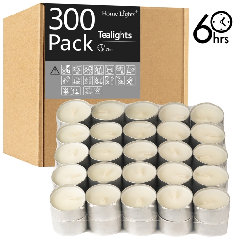 6-7 Hours Tealight Candles | 300 PACK